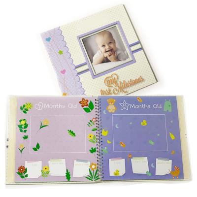 China With Sticker Printing Customized Hard Cover Baby Shower Book Memory Book For Kids With Box Package for sale