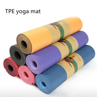 China One Piece Yoga Erercise Ready To Ship Double Layer High Quality Exercise Band Comfort Fitness Gym Yoga Mat Custom Made For Yoga for sale