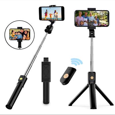 China Remote Extendable Tripod Bluetooth Selfie Stick Selfie Stick Selfie Stick Monopod Phone Holder 3 in 1 Camera Tripod for Smartphone for iPhone 12pro XS Max X for sale