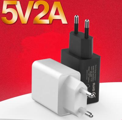 China Universal Mobile Phone USB Phone Charger Wall Charger EU Widely Plug USA For EU Countries CE ROHS Certified 5V 2A Charging High Quality for sale