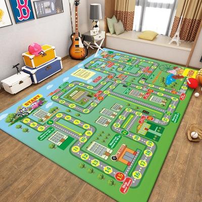 China Paidu Kids Large Anti-Slip Foldable Kids Play Mats Eco-Friendly Kids Crawling Mat Carpet Educational Non-Slip for sale