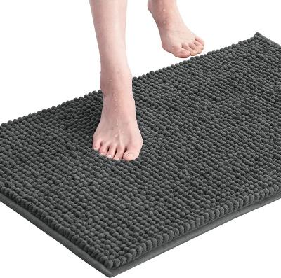 China Sustainable Coarse Wool Cotton Ball Cheney Water Absorbing Non Slip Floor Mat for sale