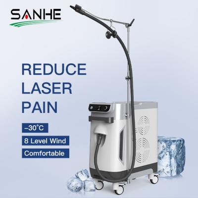 China Reduce Pain -30C Cryo 6 Cold Skin Zimmer Cooling Machine For IPL Hair Removal Treatment With Ce for sale