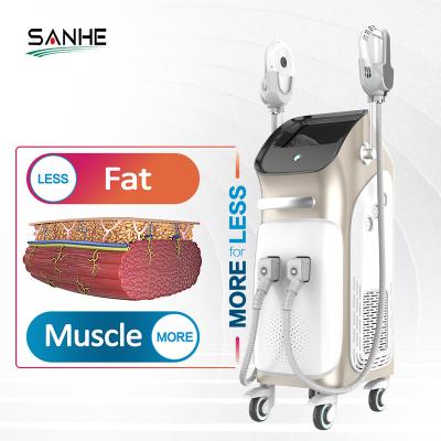 China 2022 New EMS RF Weight Loss Muscle Stimulator EMS RF Stretching Machine with 4 Handles for Muscle Building and Fat Burning for sale