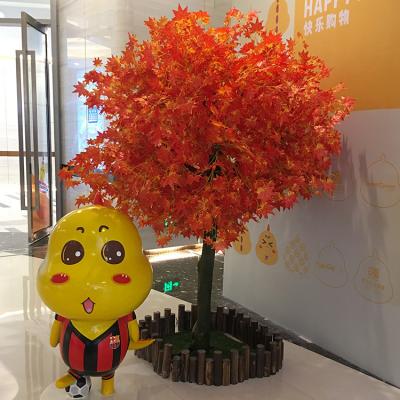 China Minimalist Japanese Artificial Red Maple Tree for sale