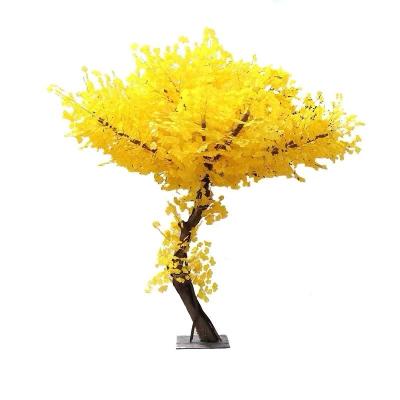 China Minimalist yellow artificial ginkgo tree for sale for sale