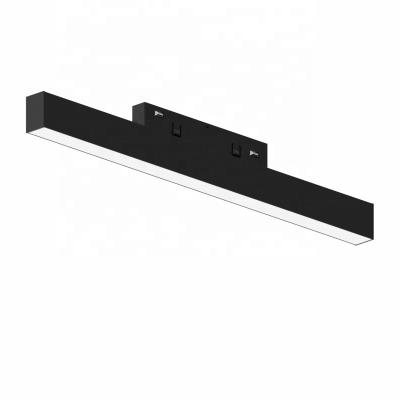 China 48VDC 16mm Width Rustic DALI Dimmable Casambi Diffuser Slim Magnet System Recessed Linear Light for sale