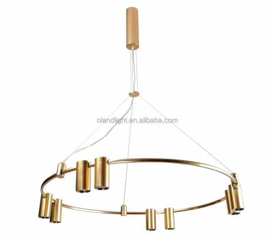 China Minimalist Magnetic Modular Ceiling Pendant Wall Mount Circular Light Rod Led Decorative Hanging Lighting for sale