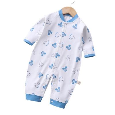 China Comfotable Factory Wholesale Newborn Baby Onesie Pure Cotton Pajamas Long Sleeve Baby Rompers for sale