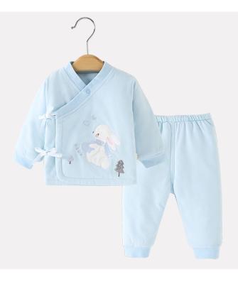 China Wholesale Breathable Newborn Baby Sleepwear Thicken Pure Cotton Rompers Baby Pajamas for sale