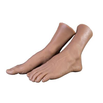 China Other Factory Price A Pairs Of Mannequin Feet Art Display Simulation Silicone Foot Male Model for sale