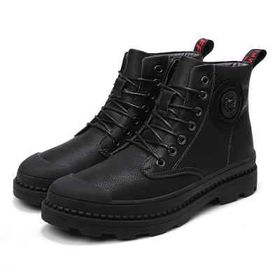 China Fashion Trend Outsole Martin Boots Mens Leather Martin High Quality Rubber Boots for sale