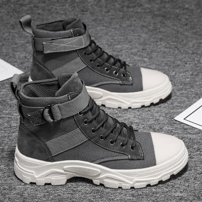 China Comfortable Men's Casual Outdoor Non-slip High Top Increasing Shoes Wholesale Breathable Mountaineering Increasing Sports Running Shoes for sale