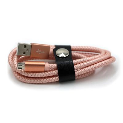 China MP3/MP4 Player Competitive Price Fast Charging Cable Leather Braided Narrow Leather 6 Data Line For Iphone for sale