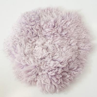 China Anti-Static Newborn Layer Flokati Wool Stuffer Felt Round Felted Curly Blanket Felted Fur Blanket Woolen Blanket for sale