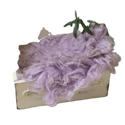 China Flokati Felted Blanket Anti-Static Round Wool Stuffer Curly Felt Layer Wool Blanket Layer Props for sale