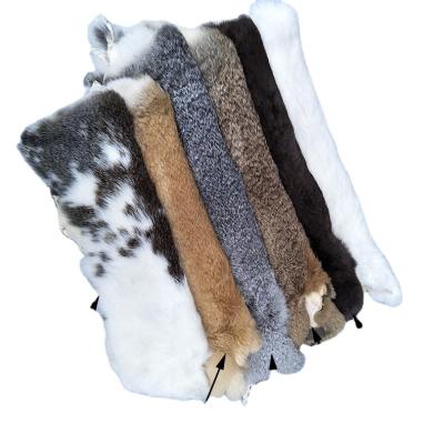 China Auto Upholstery Rabbit Fur Skin High Quality Natural Brown Gray Brown Gray Skin for sale