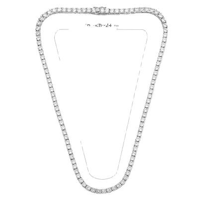 China CLASSIC Trendy Square Colorful Custom Design Platinum Plated 3mm Cubic zirconia necklace fashion jewelry necklaces for women for sale