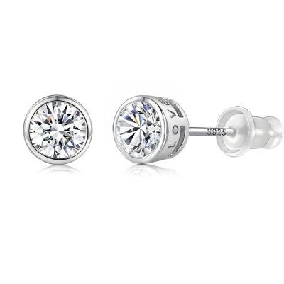 China CLASSIC Wholesale In Large Stock New high-grade Style Design 925 Sterling silver earrings set moissanite earrings for women for sale