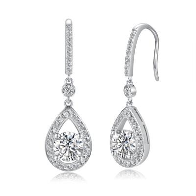 China TRENDY christmas earrings diamond stud earrings moissanite 925 sterling silver statement earrings for women and girls for sale