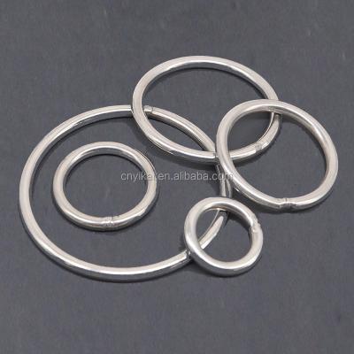 China High 3mm-10mm Polished Stainless Steel Wire Diameter Metal Welded O Rings for sale