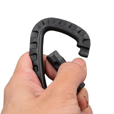 China Environmental friendly high quality plastic carabiner hook plastic carabiner clip for key chain for sale