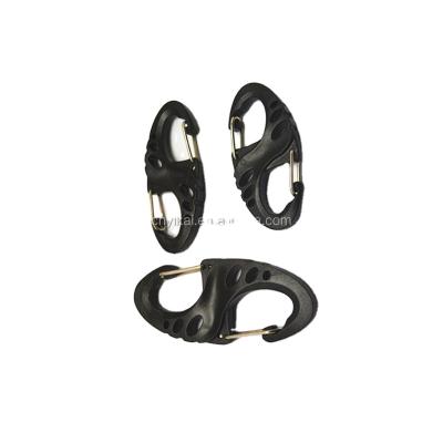 China Outer/main chain/plastic material plastic carabiner/bags POM flat hook with various sizes /Plastic snap hook for sale