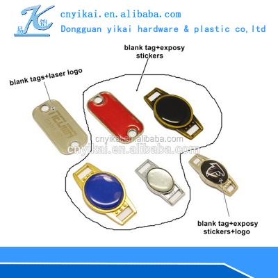 China For Paracord Shoes/Bracelets Jewelry Logo Tag Blank Luggage Tag Metal Promotional Tag for sale