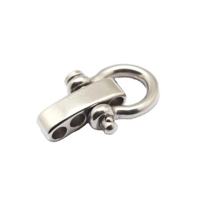 China Stainless Steel Stainless Steel D Shackle , Small Adjustable Stainless Steel Shackles for sale