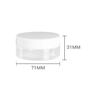 China 60g Food Factory Manufacture Luxury Organic Coconut Oil Jars Luxury Plastic Jar for sale