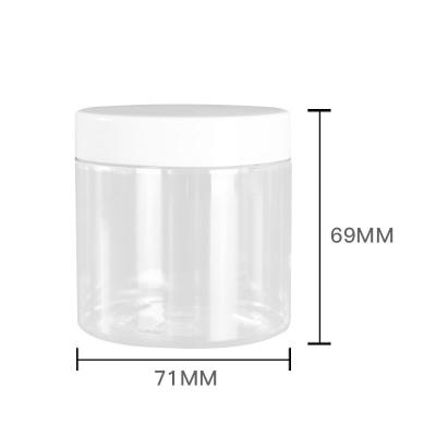 China Food Manufacturing 20cl Clear Color Logo Grain Storage Printed Screw Cap Stamped Jar With Lids for sale