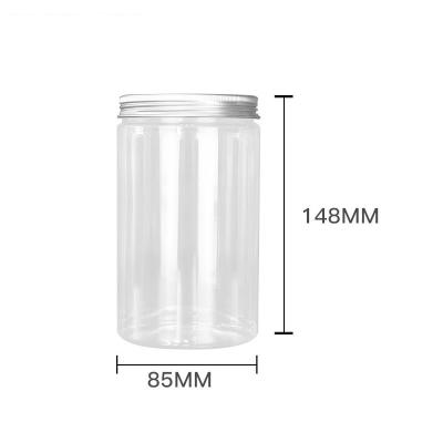 China Food Suppliers 700g Metal Safe Lid Packing Syrup Container Fancy Jars for sale