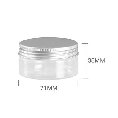 China Multi Function 80g Small Resin Kitchen Aluminum Lid Non Leak Plastic Cosmetic Jars for sale