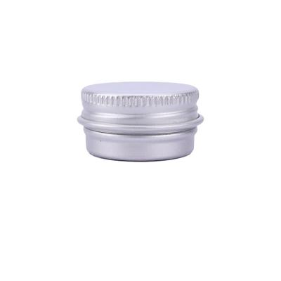 China 5ml 5g Tea Cosmetic Seamless Screw Cap Round Aluminum Candle Metal Lid Aluminum Tin Can for sale