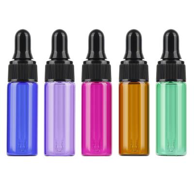 China 2ml 1ml 5cc Medical Liquid Glass Bottle Essential Oil Cosmetic Perfume Small Or Cosmetic OEM E Dropper Bottle for sale