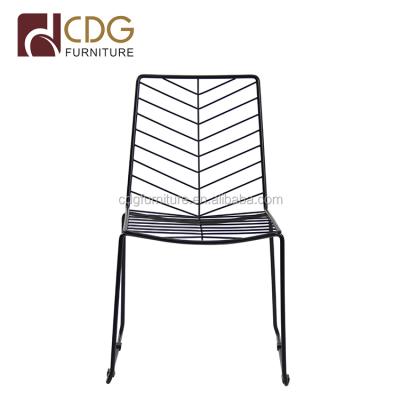 China Modern Beach Outdoor Steel Wire Chair, Steel Frame Wire Chair For Restaurant Use for sale