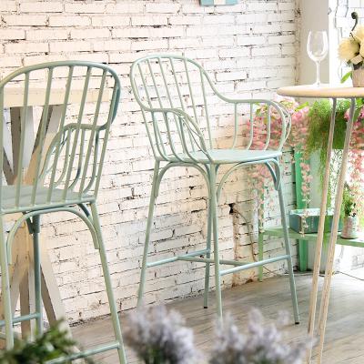 China Durable French Aluminum Modern Bar Funiture Chair Restaurant Cafe Garden 75cm Umpire Chair For Bar Table for sale