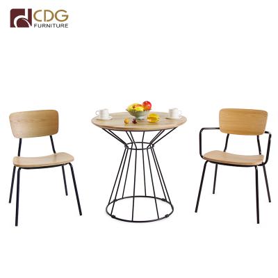 China Cozy CDG Customized Wooden Event Chair Wooden Handmade Wooden Chair Cafe Chair for sale