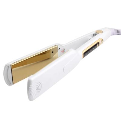 China BM137 white professional salon titanium plate constant temperature hair straightener Te koop