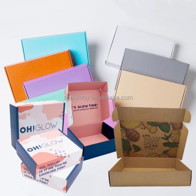 China Reused Materials Logo Gift Cardboard Cartons Shipping Custom Ad Box Pink Cosmetic Set Cosmetics Shipping Skin Care Corrugated Packaging Boxes for sale