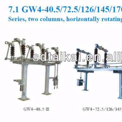 China GW4-72.5/2000 High Voltage Break Disconnector GW4-72.5 Horizontal for sale