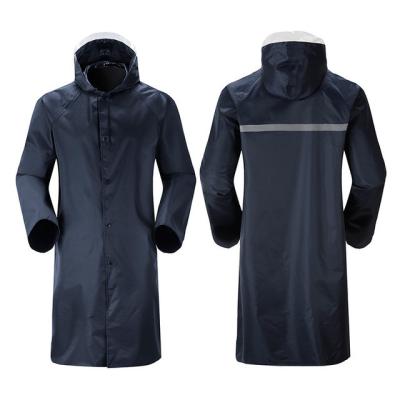 China New Topgear PVC Windproof Waterproof Rain Coat Long Poncho Waterproof Reflective Customize Windproof Raincoat for sale