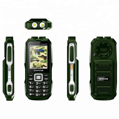 China Dual SIM Card 2.4inch army cell phones power bank battery telefono movil with bass speaker for sale