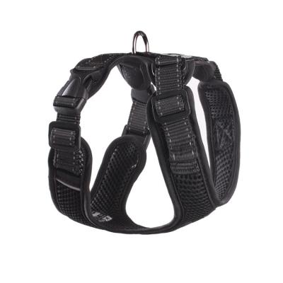 China Comfortable Luxury Competitive Price Air Mesh No Pull Stylish Balance Viable Soft Bondage Dog Harness Black Te koop