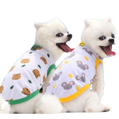 China Wholesale Modern Luxury Stocked Chalecos Para Perro Ropa Verano Summer High End Dogs Cloth Pet Clothes Clothing Leisure à venda