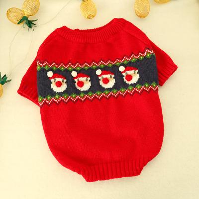 Chine Sueteres De Perro Wholesale Winter Fashion Stocked Pet Clothes Designer Luxury Large Christmas Dog Knitted Sweater à vendre