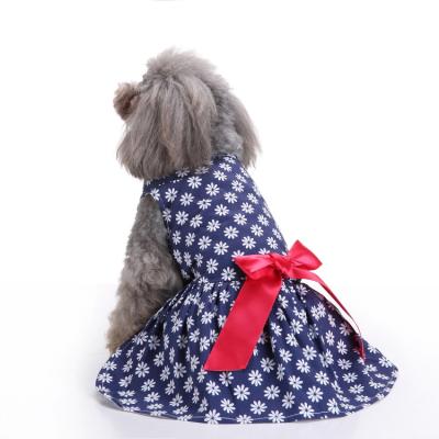 China Pretty Princess Viable Wholesale Dog Summer Dresses Wedding Cat Skirt Fashion Pet Clothes Luxury Birthday Wear for sale