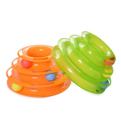 중국 Juguetes Para Gatos Viable Pet Cat Toy Ball Turntable Disk Cat Interactive Toys 판매용