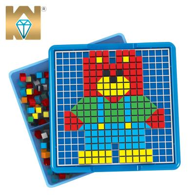 China DIY TOY Baby Puzzle Creative Arts And Crafts Pegboard Toy For Girl Boy 3d Puzzle Children for sale