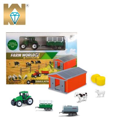 China Kids Toys Farm Tractor Play Set with Toy Barn and Farm Animals for Kids Aged 3 and New 2021 Toys for sale